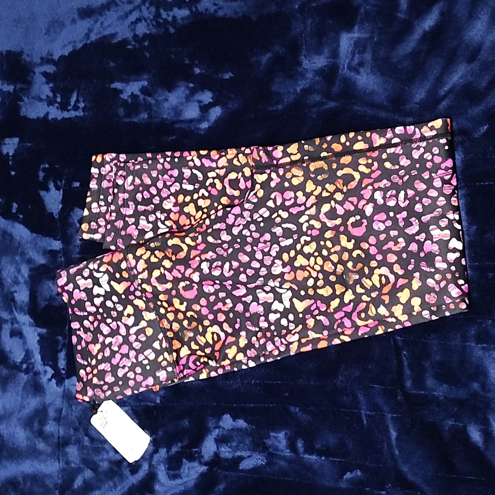 multi colored cheetah print leggings